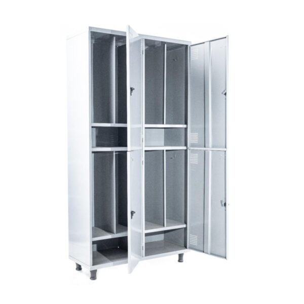 Roupeiro de Aço INSALUBRE com 04 Portas - 1,95x1,00x0,40m - CZ/CZ - SA  - 14006
