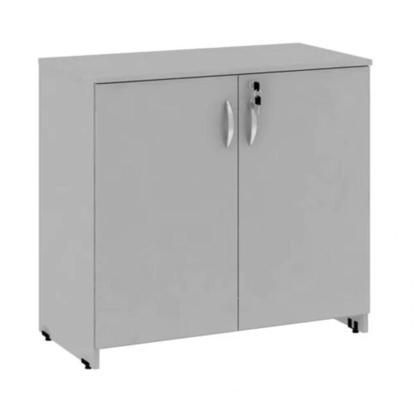 Armário Baixo com 02 Portas - 0,80x0,42x0,75m -  GEBBWORK - CINZA/CINZA - 21206