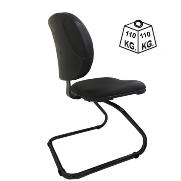 Cadeira Executiva LISA  Base em "S" - Cor Preta - PMD - 31013 - Image 3