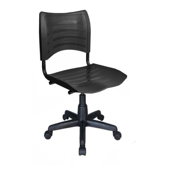 Cadeira de Escritório Giratória PLÁSTICA - MRPLAST - COR PRETO - 31312
