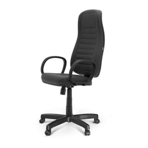 Cadeira Escritório Presidente ALTA (COSTURADA) c/ BRAÇO CORSA - COR PRETO - MARTIFLEX - 32958 - Image 3