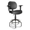 Cadeira Caixa EXECUTIVA COSTURADA Braço Regulável - (Aranha MARTIFLEX) - Cor Preta - 35034