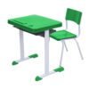 Kit Escolar Individual VERDE – (Mesa e Cadeira) – JUVENIL 06 a 09 Anos – REALPLAST - COR VERDE - 41084 - Image 2