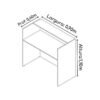 Balcão de Atendimento 0,90x0,60m - S/ Gavetas - NEW CITY - Cor Branco - 63095 - Image 2