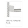 Estante Biblioteca de PAREDE com 06 Bandejas - 1,98x0,92x0,30m - NOBRE - 11108 . - Image 3