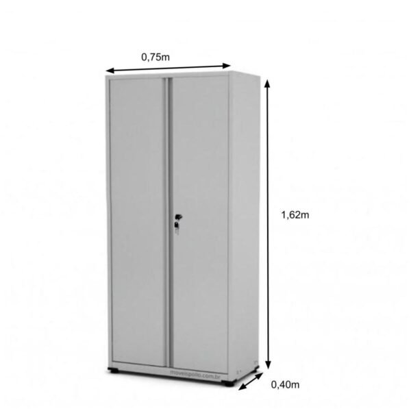 Armários de Aço MULTIUSO BAIXO - 1,62x0,75x0,40m - PANDIN - CZ/CZ - 12005 . - Image 2