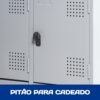 Armário Roupeiro de Aço c/ 08 Portas GRANDES - 1,95x1,22x0,40m - SA - CZ/CZ - 14003 - Image 3
