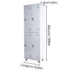 Armário Roupeiro de Aço c/ 04 Portas GRANDES - 1,95x0,62x0,40m - SA - CZ/CZ - 14008 - Image 2