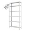 Estante de Aço com 06 Bandejas 27 cm (# 26/20) - 1,98x0,92x0,27m - W3 - 16002