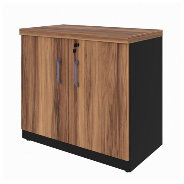 Armário Baixo com 02 Portas - 0,80x0,74x0,45m- WORKSTART - NOGAL SEVILHA/PRETO - 21411