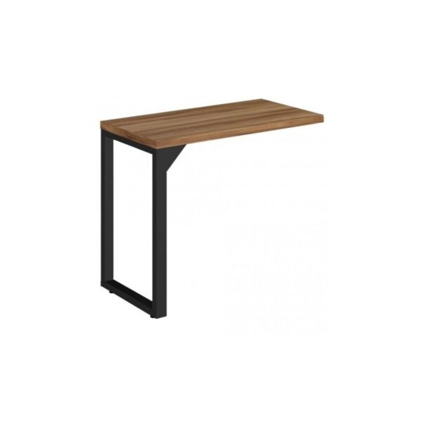 Mesa Auxiliar simples com PÉ QUADRO 0,90m - WORKSTART - NOGAL SEVILHA / PRETO - 24419 - Image 4