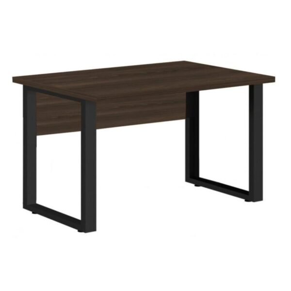 Mesa Escritório PÉ QUADRO 1,50x0,60m - S/ Gavetas - MARSALA/PRETO - 25472