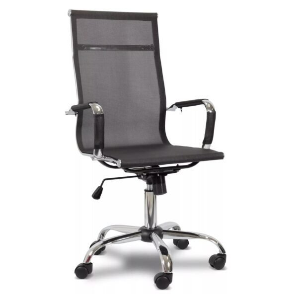 Cadeira PRESIDENTE TELA Charles Eames Esteirinha - COR PRETO - 32878