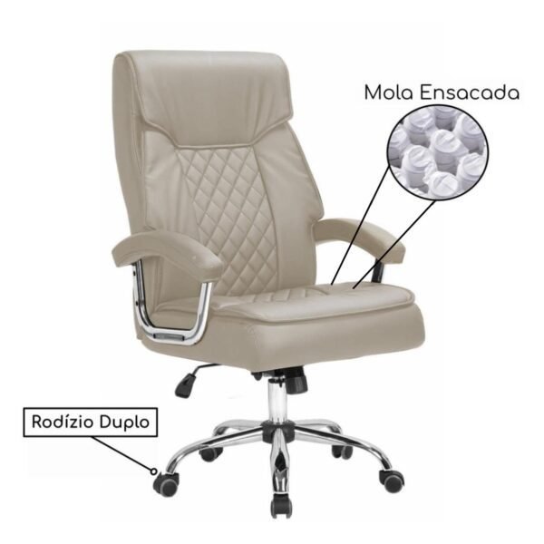Poltrona Presidente LUXO FENDI c/ Mola Ensacada – 33989 - Image 3