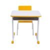 Kit Escolar Individual AMARELO – (Mesa e Cadeira) – INFANTIL – MADEIRA - COR AMARELO - 40088 - Image 3