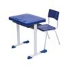 Kit Escolar Individual  AZUL – (Mesa e Cadeira) – INFANTIL 03 a 06 Anos – REALPLAST - 41089