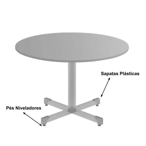 Mesa Escritório REDONDA -1,20m - CZ/CZ - NOBRE - 42078 - Image 2