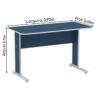Mesa Escritório 0,90x0,60m  - Cor Azul - PANDIN - 44083 - Image 2