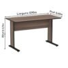 Mesa Escritório 0,90x0,60m - Cor Walnut - PANDIN - 44094 - Image 2