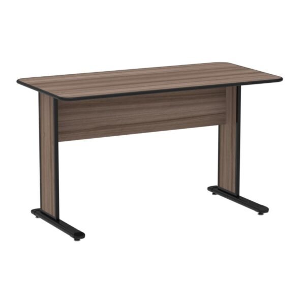 Mesa Escritório 1,20x0,60m s/ gavetas - Cor Walnut - PANDIN - 44095