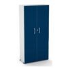 Armário Alto Fechado com 02 Portas - 1,59X0,80X0,42m  -  AZUL/CZ - 44102