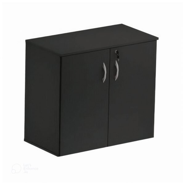 Armário Baixo com 02 Portas - 0,80x0,42x0,75m - Cor PRETO - 44105