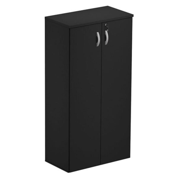 Armário Alto Fechado com 02 Portas - 1,59X0,80X0,42m   - COR PRETO - 44106