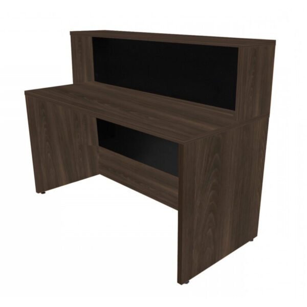 Balcão de Atendimento 1.35x1,13x0,60m - S/ Gavetas - WORKSTART - MARSALA/PRETO - 63083