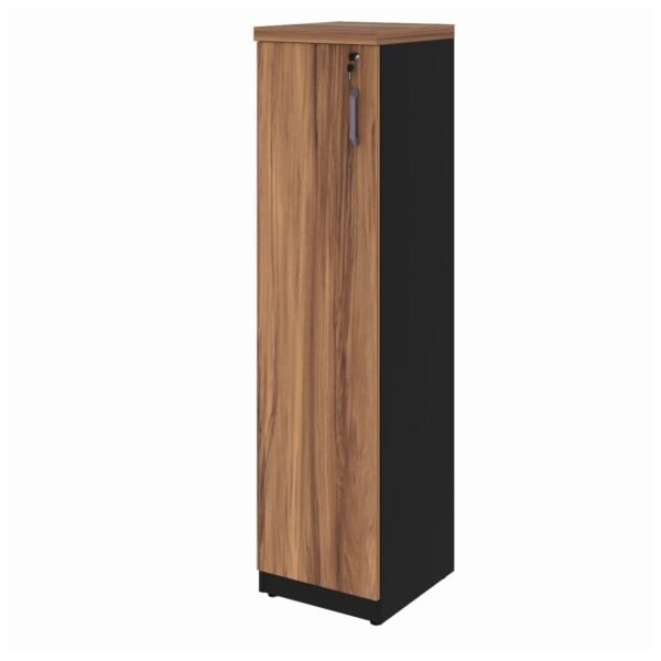 Armário Torre FECHADA - WORKSTART - NOGALSEVILHA/PRETO - 21434